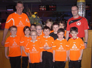 SpVgg Goldkronach: F-Junioren beim Bowling, Februar 2014